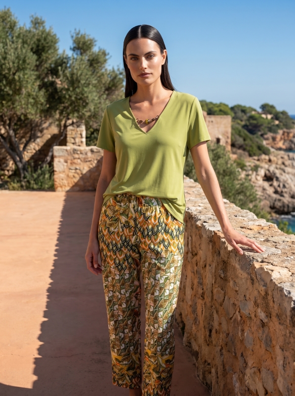 Pantalón gomas estampado